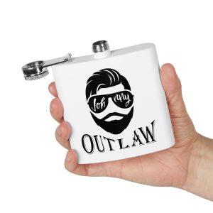 Johnny Outlaw Stainless Steel Flask, 6oz
