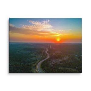 Devils Backbone Sunrise on Canvas