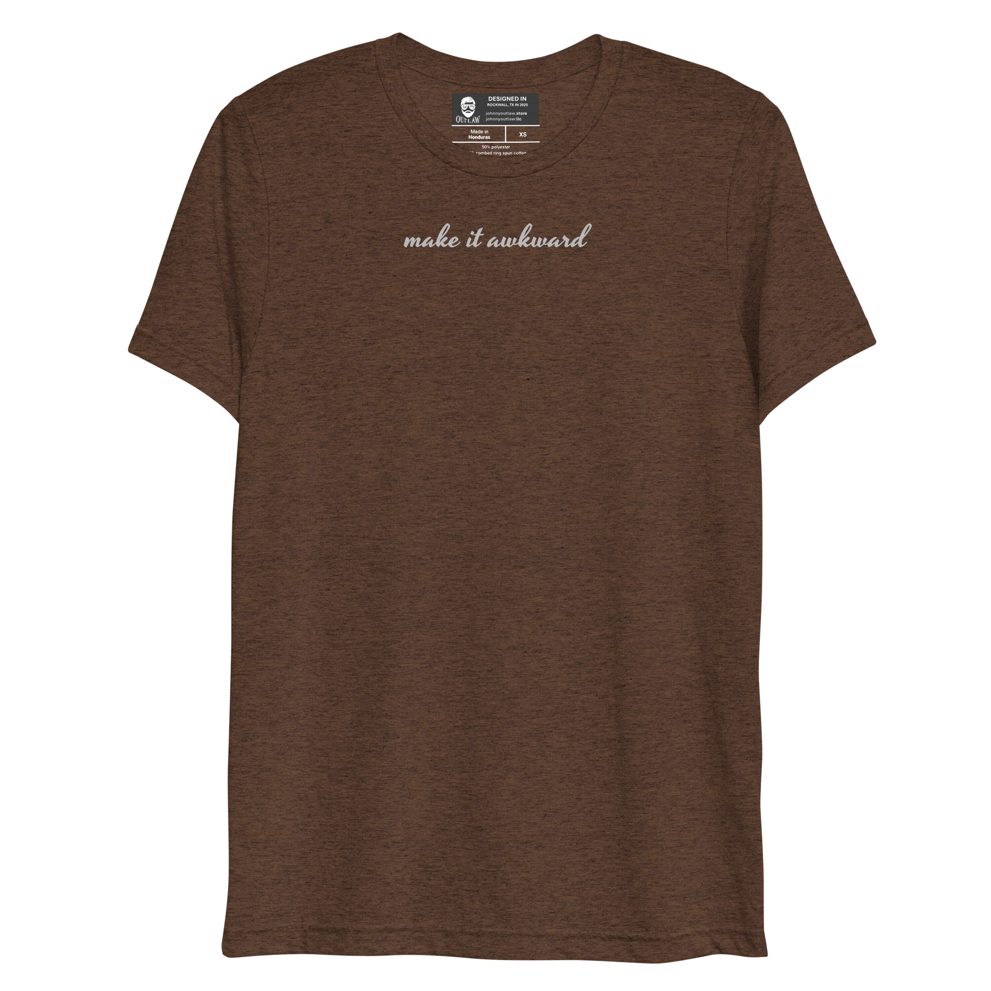 Make it awkward short sleeve tri-blend t-shirt
